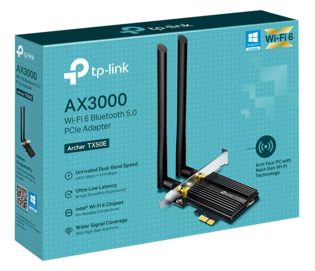 TP-LINK Archer TX50E PCI-E AX3000 Bluetooth 5.0 - 641689 - zdjęcie 2